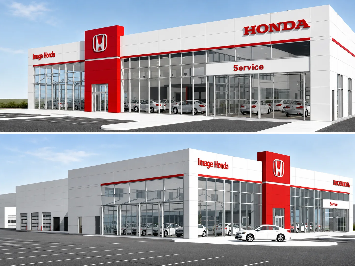 Image Honda Repair Facility and Administration Offices exterior visualization