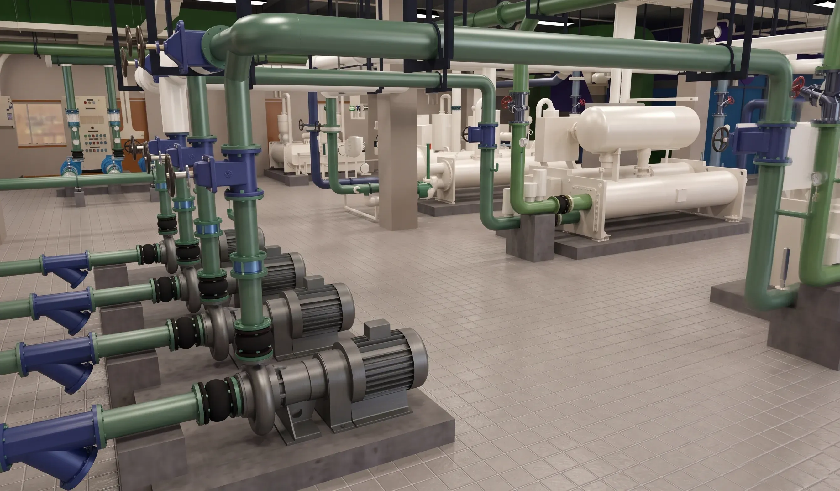 AASL Terminal Building coordinated plant room BIM model