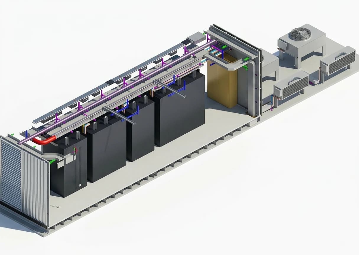 Coordinated MEP BIM systems in a data centre model